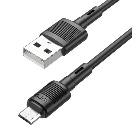 Кабель Hoco X83 MicroUSB 1m чорний to USB Кабель Hoco X83 MicroUSB 1m чорний to USB