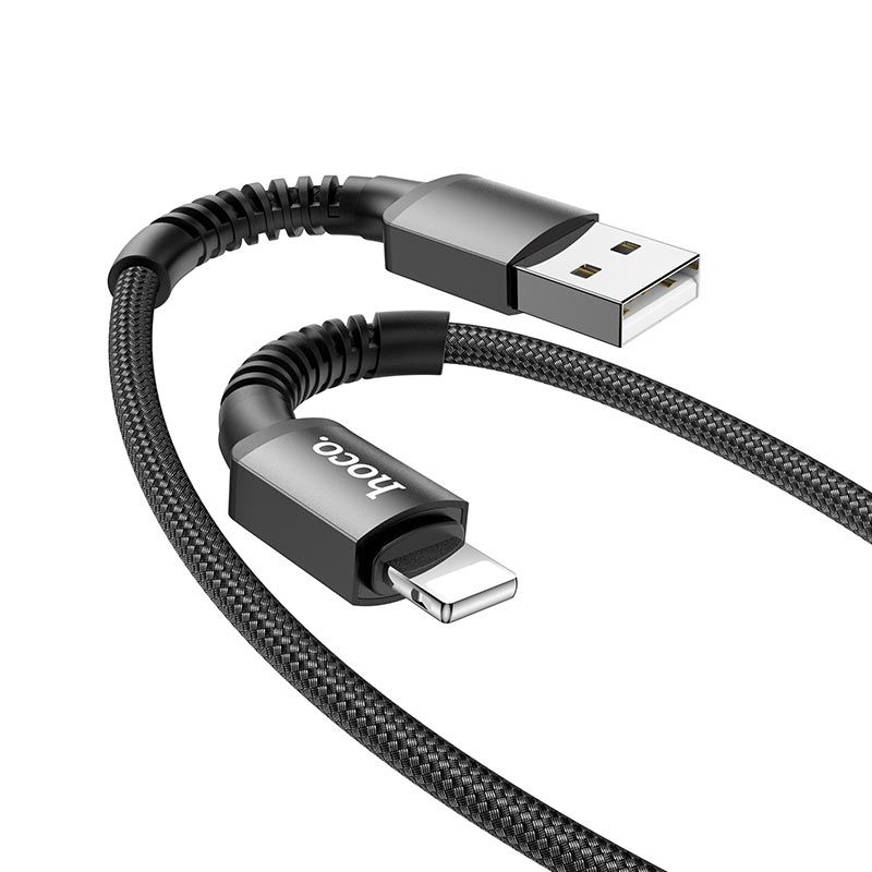 Кабель Hoco X71 USB to Lightning 1m чорний Кабель Hoco X71 USB to Lightning 1m чорний