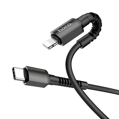 Кабель Hoco X96 Type-C to Lightning 1m, чорний Кабель Hoco X96 Type-C to Lightning 1m, чорний