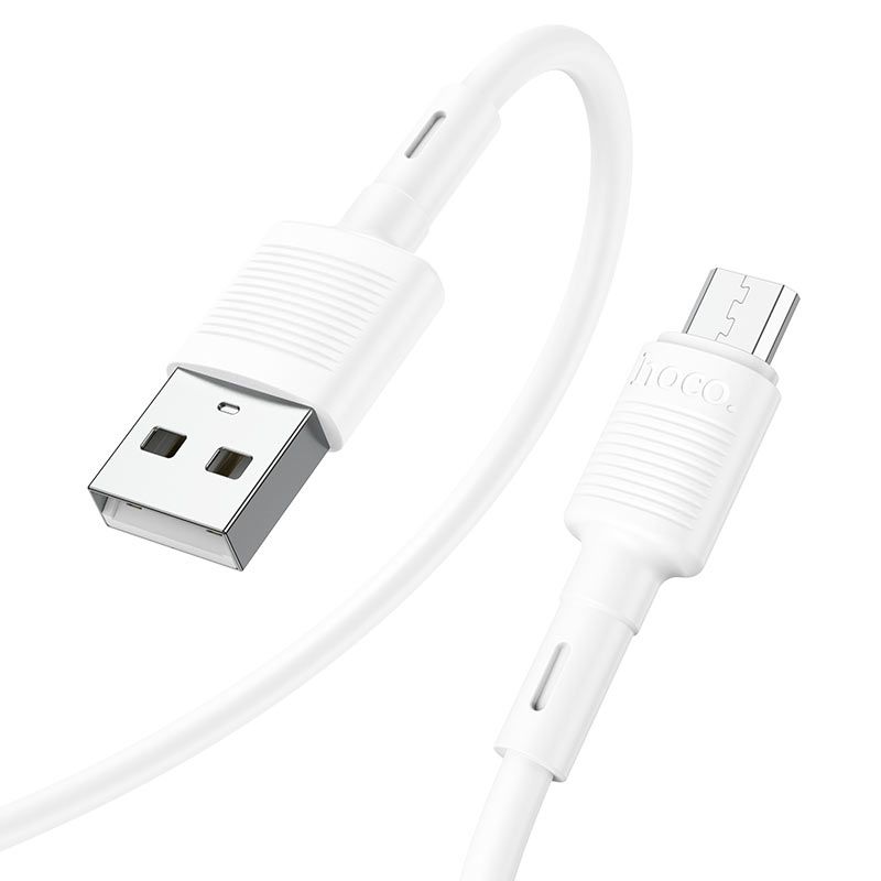 Кабель Hoco X83 USB to MicroUSB 1m белый Кабель Hoco X83 USB to MicroUSB 1m белый