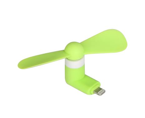 Мобільний вентилятор Lightning зеленого кольору