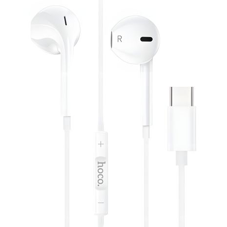 Белые наушники Type-C Hoco M80 Белые наушники Type-C Hoco M80