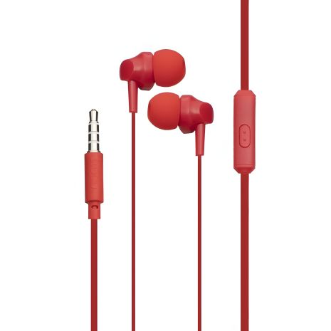 Дротові вакуумні навушники Hoco M14, 3.5mm, 1.2m, Червоні Дротові вакуумні навушники Hoco M14, 3.5mm, 1.2m, Червоні