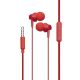 Дротові вакуумні навушники Hoco M14, 3.5mm, 1.2m, Червоні Дротові вакуумні навушники Hoco M14, 3.5mm, 1.2m, Червоні