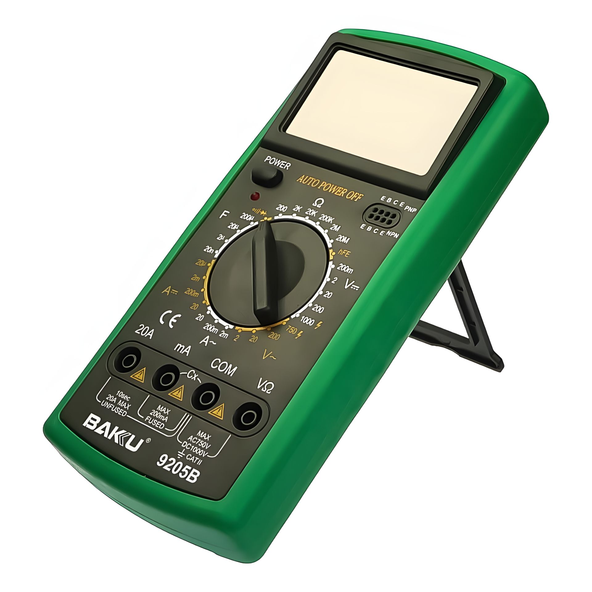 Цифровий мультиметр Baku BK-9205B з автовідключенням (струм до 20А) Цифровий мультиметр Baku BK-9205B з автовідключенням (струм до 20А)