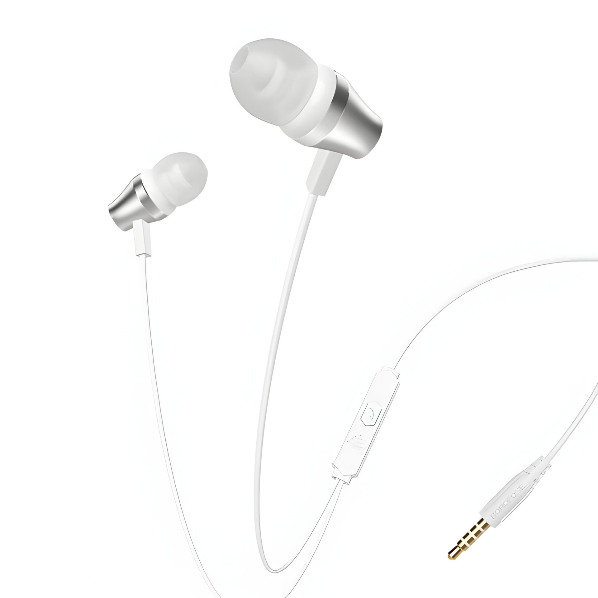 Сріблясті вакуумні Borofone BM38 навушники Сріблясті вакуумні Borofone BM38 навушники