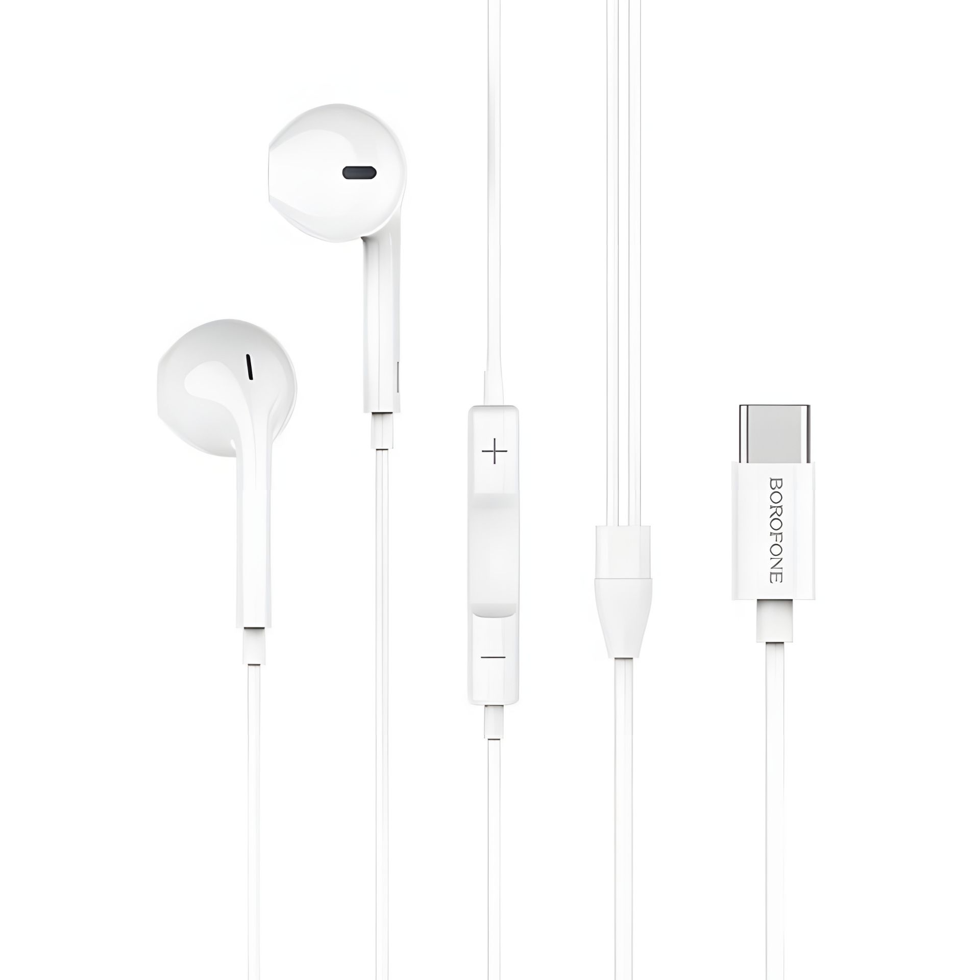 Навушники Borofone BM27 Type-C білі з'єднувальні Навушники Borofone BM27 Type-C білі з'єднувальні