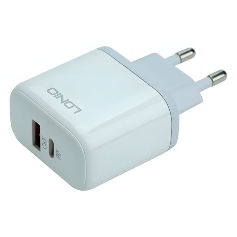 Сетевое Зарядное Устройство LDNIO A2526C PD/QC 45W Белый Сетевое Зарядное Устройство LDNIO A2526C PD/QC 45W Белый