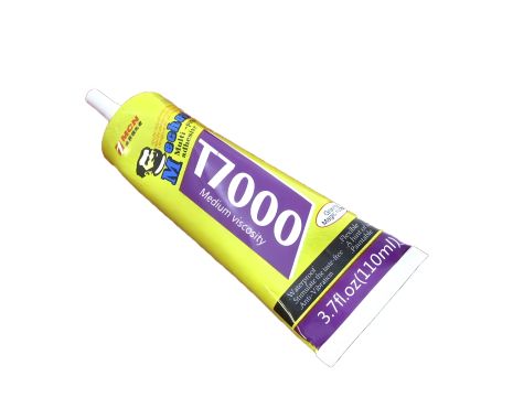 Силіконовий клей Mechanic T7000/T-7000, чорний, 110ml, у тюбику з дозатором