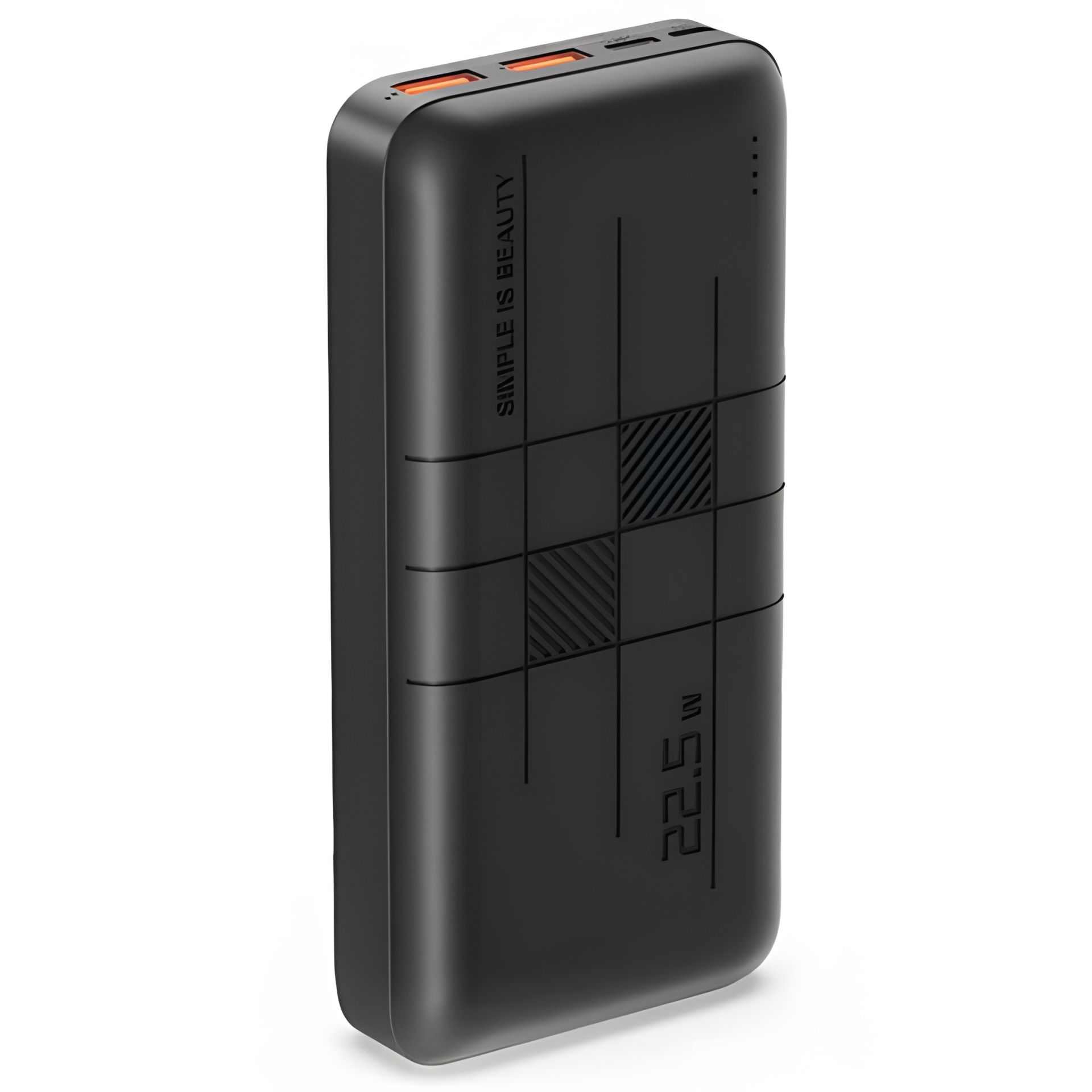 Повербанк XO PR188 (20000mAh, Out: 2USB-A 22.5W QC3.0, Type-C PD 20W, In: micro-USB, Type-C 18W) с LED индикатором, Чёрный Повербанк XO PR188 (20000mAh, Out: 2USB-A 22.5W QC3.0, Type-C PD 20W, In: micro-USB, Type-C 18W) с LED индикатором, Чёрный