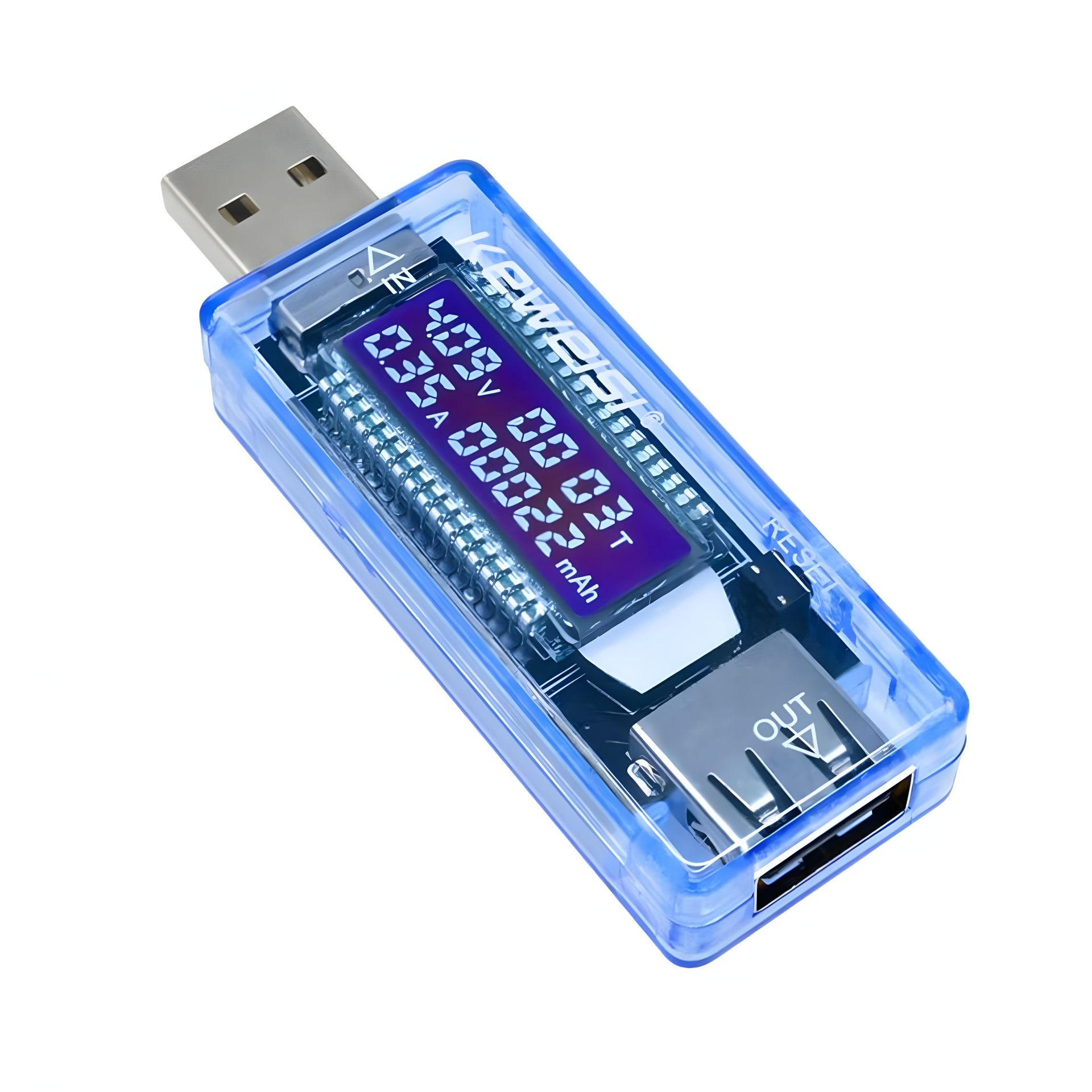 Keweisi USB тестер KWS-V20 для измерения тока, напряжения и ёмкости при зарядке мобильного устройства Keweisi USB тестер KWS-V20 для измерения тока, напряжения и ёмкости при зарядке мобильного устройства