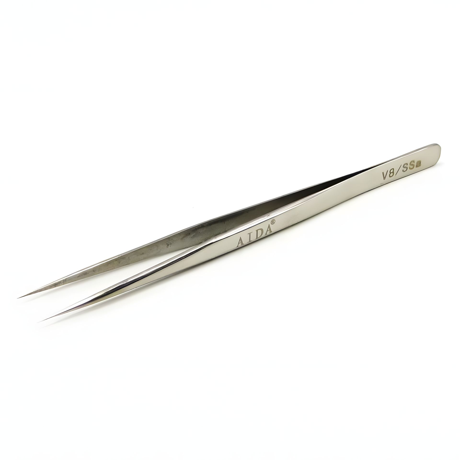 Прямой Пинцет Aida V8/SSa (Chrome Strong, антикислотный) Прямой Пинцет Aida V8/SSa (Chrome Strong, антикислотный)