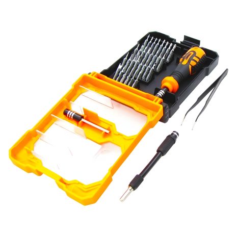 Інструментів набір Jakemy JM-8159 (30 біт, ручка, подовжувач 60мм, гнучкий подовжувач 100мм, ESD вигнутий пінцет)