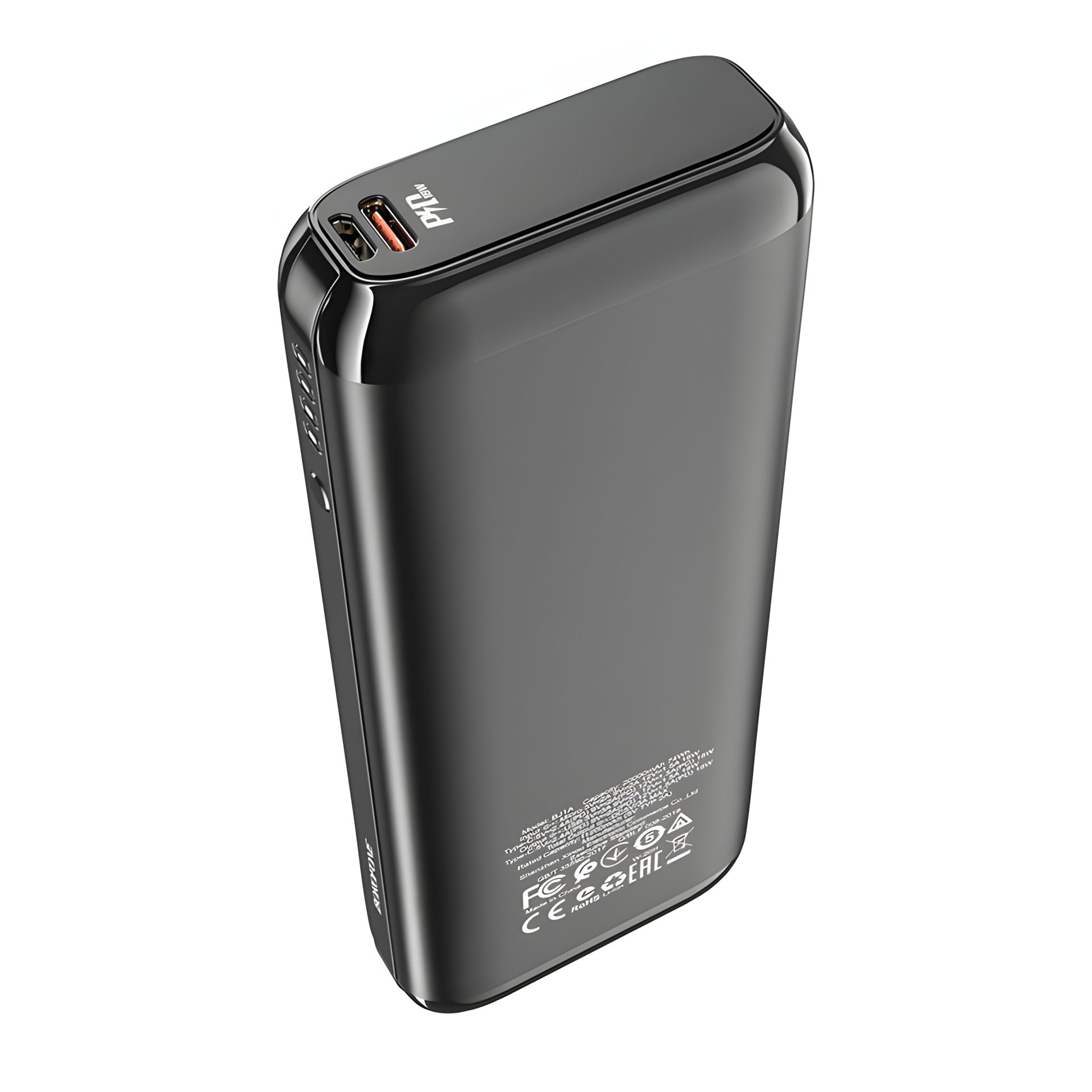 Повербанк Borofone BJ1A (20000mAh / Out: USB 18W QC3.0, Type-C 18W PD / In: Type-C 18W, micro 18W) с LED индикатором, Белый Повербанк Borofone BJ1A (20000mAh / Out: USB 18W QC3.0, Type-C 18W PD / In: Type-C 18W, micro 18W) с LED индикатором, Белый
