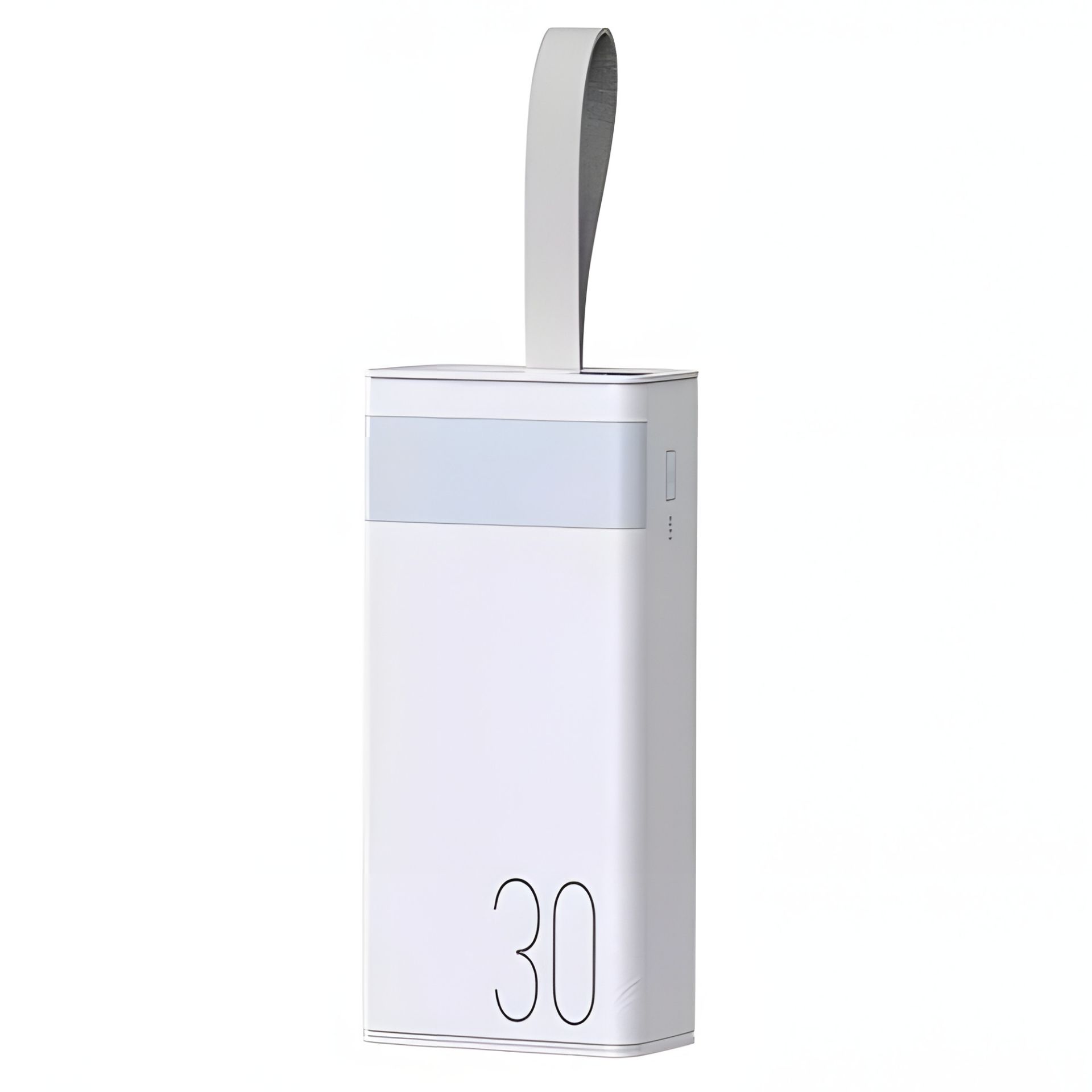 Повербанк Remax RPP-320 (30000mAh / Out: 2xUSB-A 22.5W QC3.0, Type-C PD 20W / In: micro-USB, Type-C 20W ) с LED Дисплеем и фонариком, Белый Повербанк Remax RPP-320 (30000mAh / Out: 2xUSB-A 22.5W QC3.0, Type-C PD 20W / In: micro-USB, Type-C 20W ) с LED Дисплеем и фонариком, Белый