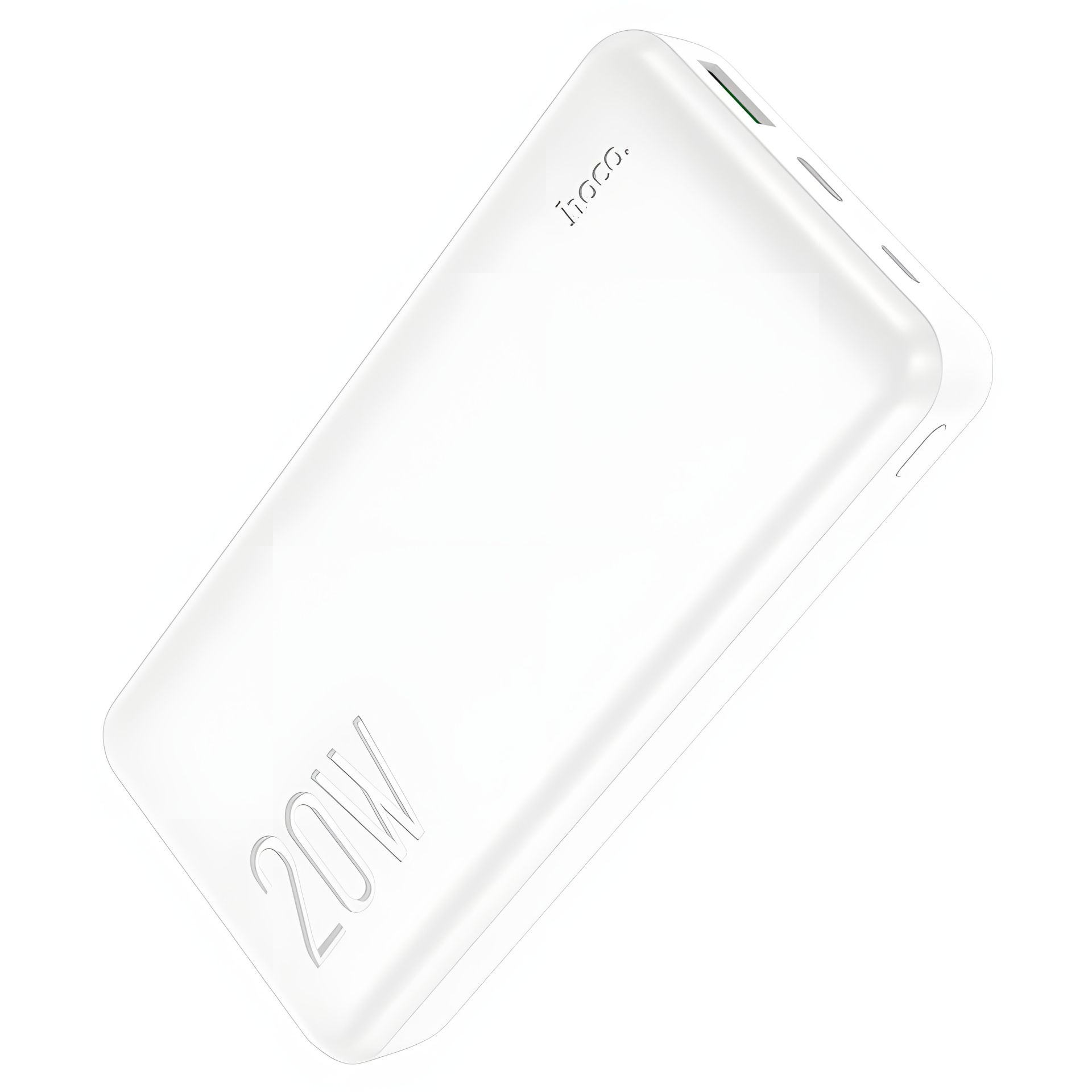 Повербанк Hoco J87A (20000 mAh/Out: USB 18W QC3.0, Type-C 20W PD/In: Type-C 18W, micro 18W) з LED індикатором, Білий Повербанк Hoco J87A (20000 mAh/Out: USB 18W QC3.0, Type-C 20W PD/In: Type-C 18W, micro 18W) з LED індикатором, Білий