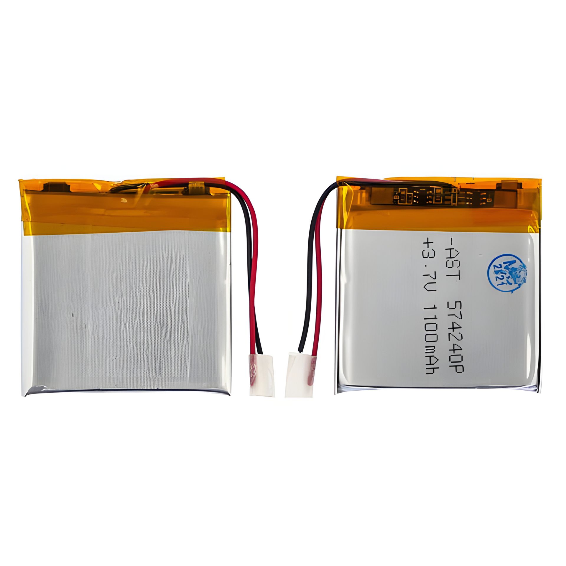 Аккумулятор 574240P универсальный с контроллером, 5,5 х 40 х 40 мм (1100 mAh)/ для смартфона, планшета Аккумулятор 574240P универсальный с контроллером, 5,5 х 40 х 40 мм (1100 mAh)/ для смартфона, планшета