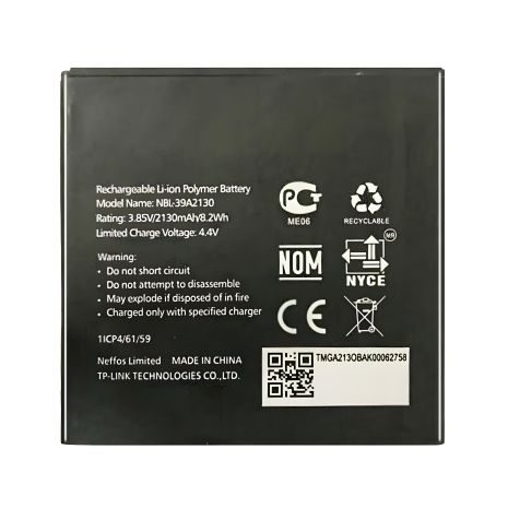 Аккумулятор для Tp-Link Neffos Y5 / NBL-39A2130 (2130 mAh) [Original PRC] + 12 мес. гарантии