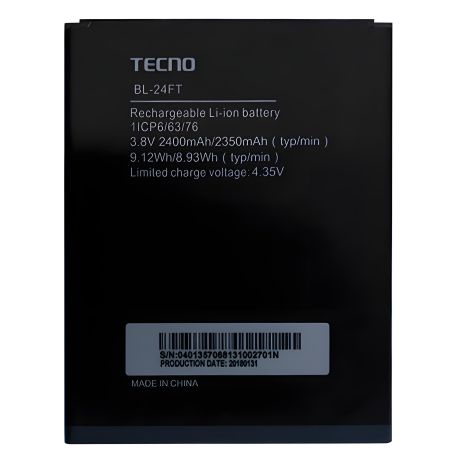 Tecno акумулятори F2 LTE 2400 mAh (BL-24FT) [Original PRC] 12 міс. гарантії