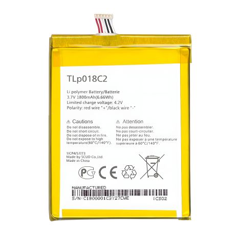 Alcatel аккумулятор TLP018C2 6033X [Original PRC] 12 мес. гарантии