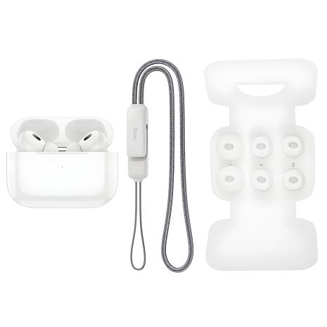 Вакуумные TWS-наушники Hoco EW49 с беспроводной зарядкой (белые) Вакуумные TWS-наушники Hoco EW49 с беспроводной зарядкой (белые)