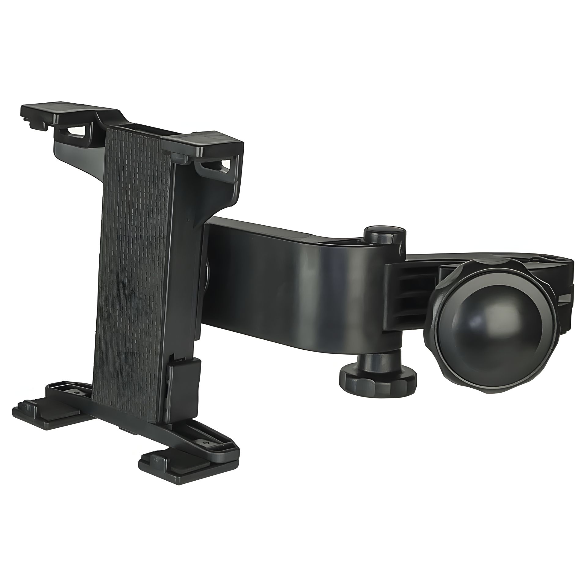 Автодержатель для планшета на подголовник 4.7-10" с поворотным механизмом чёрнный Автодержатель для планшета на подголовник 4.7-10" с поворотным механизмом чёрнный