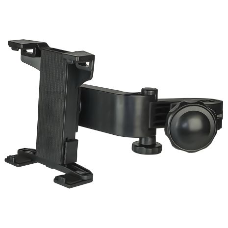 Автодержатель для планшета на подголовник 4.7-10" с поворотным механизмом чёрнный