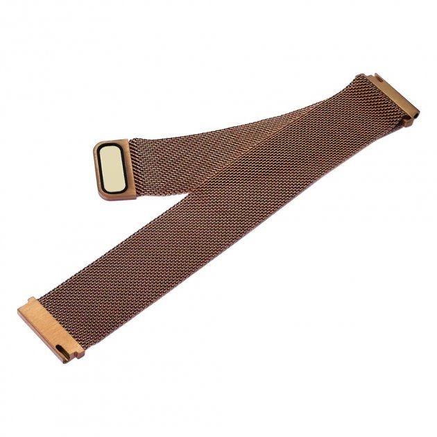 Ремешок Миланская петля для Xiaomi Amazfit 22 mm розово-золотистый Ремешок Миланская петля для Xiaomi Amazfit 22 mm розово-золотистый