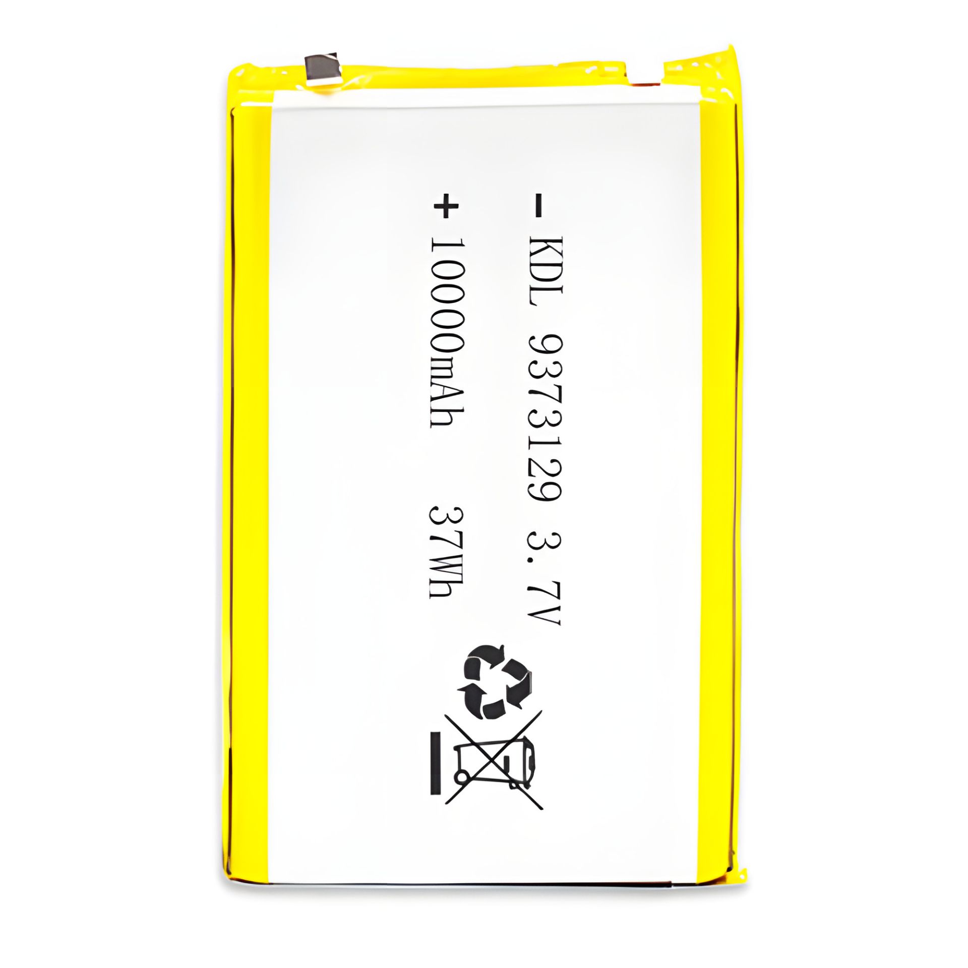 Літій-полімерний акумулятор 10000mAh 3.7V, 9373129, 129x73x9.3 mm Літій-полімерний акумулятор 10000mAh 3.7V, 9373129, 129x73x9.3 mm