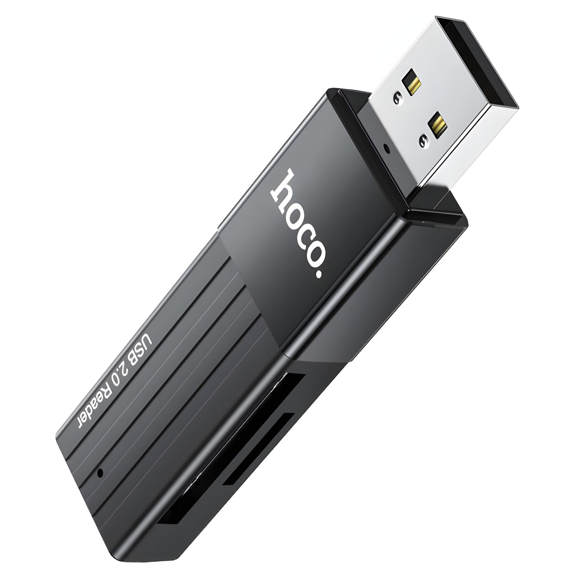 Адаптер Hoco HB20 (USB 2.0 to SD/TF) чорний перехідник Адаптер Hoco HB20 (USB 2.0 to SD/TF) чорний перехідник