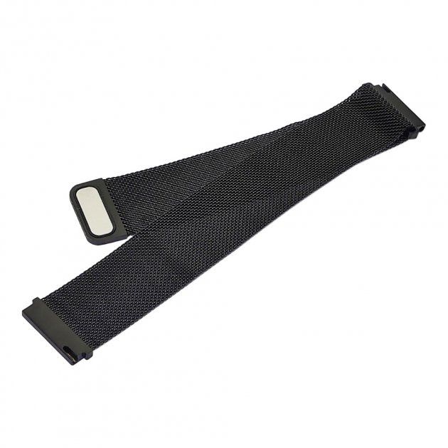 Ремешок Миланская петля для Xiaomi Amazfit 22 mm чёрный Ремешок Миланская петля для Xiaomi Amazfit 22 mm чёрный