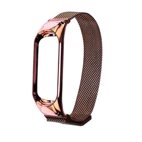 Ремінець Міланська петля для Xiaomi Mi Band 3/4 мідний Ремінець Міланська петля для Xiaomi Mi Band 3/4 мідний