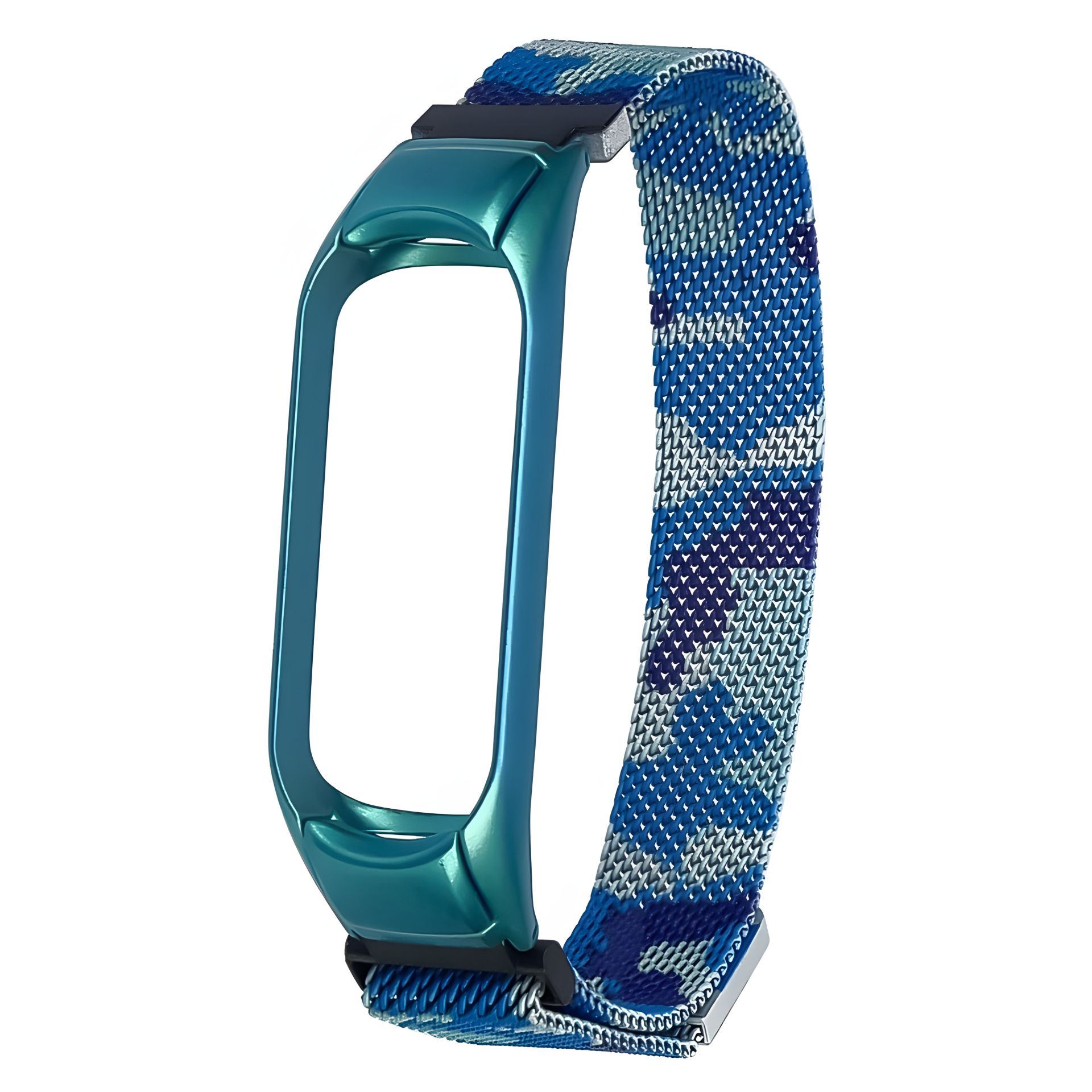 Петля ремешок для Xiaomi Mi Band 3/4 (Миланская) сине-камуфляжный Петля ремешок для Xiaomi Mi Band 3/4 (Миланская) сине-камуфляжный
