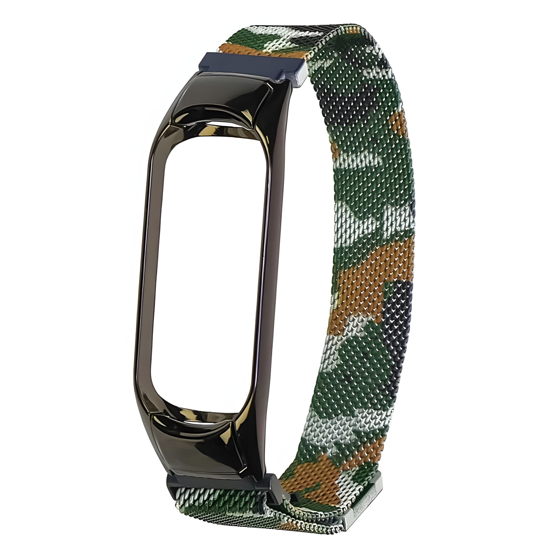 Хакі-камуфляжний ремінець Міланська петля для Xiaomi Mi Band 3, 4 Хакі-камуфляжний ремінець Міланська петля для Xiaomi Mi Band 3, 4