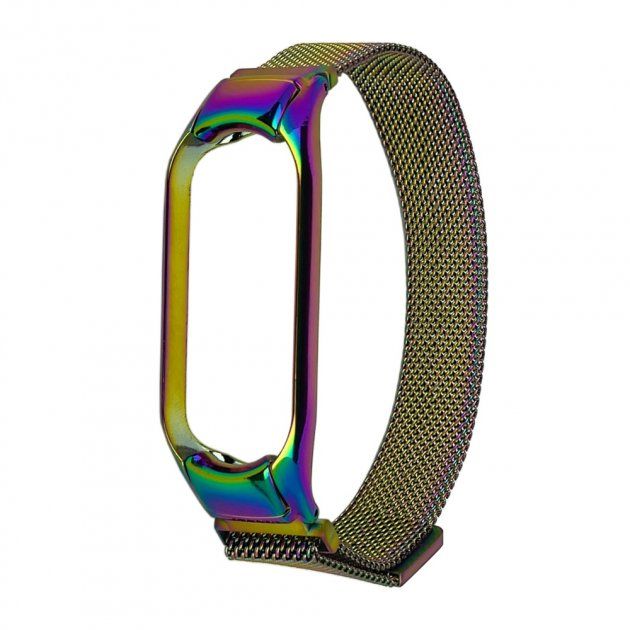 Ремешок Миланская петля для Xiaomi Mi Band 5/ 6 радужный Ремешок Миланская петля для Xiaomi Mi Band 5/ 6 радужный