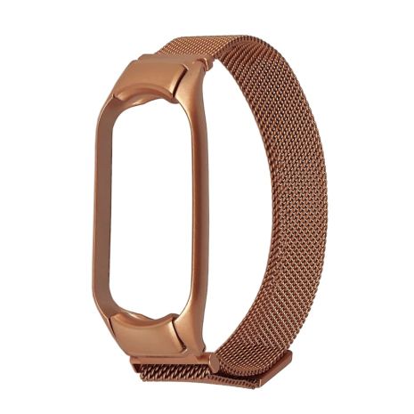 Ремінець Міланська петля для Xiaomi Mi Band 3/4 рожево-золотистий Ремінець Міланська петля для Xiaomi Mi Band 3/4 рожево-золотистий