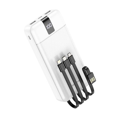Повербанк Borofone BJ20A (20000 mAh 2USB, micro, Type-C, Lightning 5Vx2A / In: Type-C, micro-USB, USB, 5Vx2A ) LED, White Повербанк Borofone BJ20A (20000 mAh 2USB, micro, Type-C, Lightning 5Vx2A / In: Type-C, micro-USB, USB, 5Vx2A ) LED, White