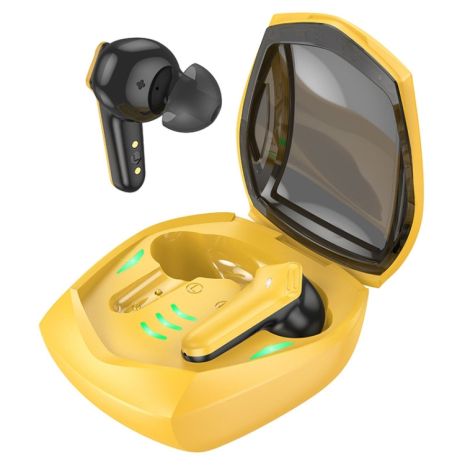 Ігрові навушники TWS HOCO EW28 Magic true wireless BT gaming headset Yellow Ігрові навушники TWS HOCO EW28 Magic true wireless BT gaming headset Yellow