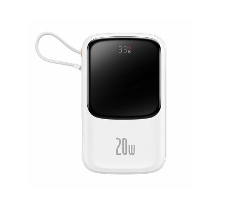 Power Bank Baseus Qpow Pro 10 000 mAh 20W iP White PPQD020002 Power Bank Baseus Qpow Pro 10 000 mAh 20W iP White PPQD020002