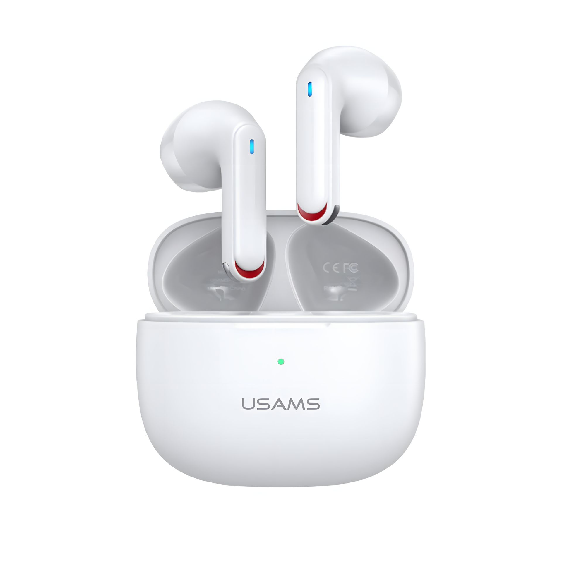 USAMS TWS NX10 Bluetooth Навушники | BT5.2, 35/320mAh, 5h | white USAMS TWS NX10 Bluetooth Навушники | BT5.2, 35/320mAh, 5h | white