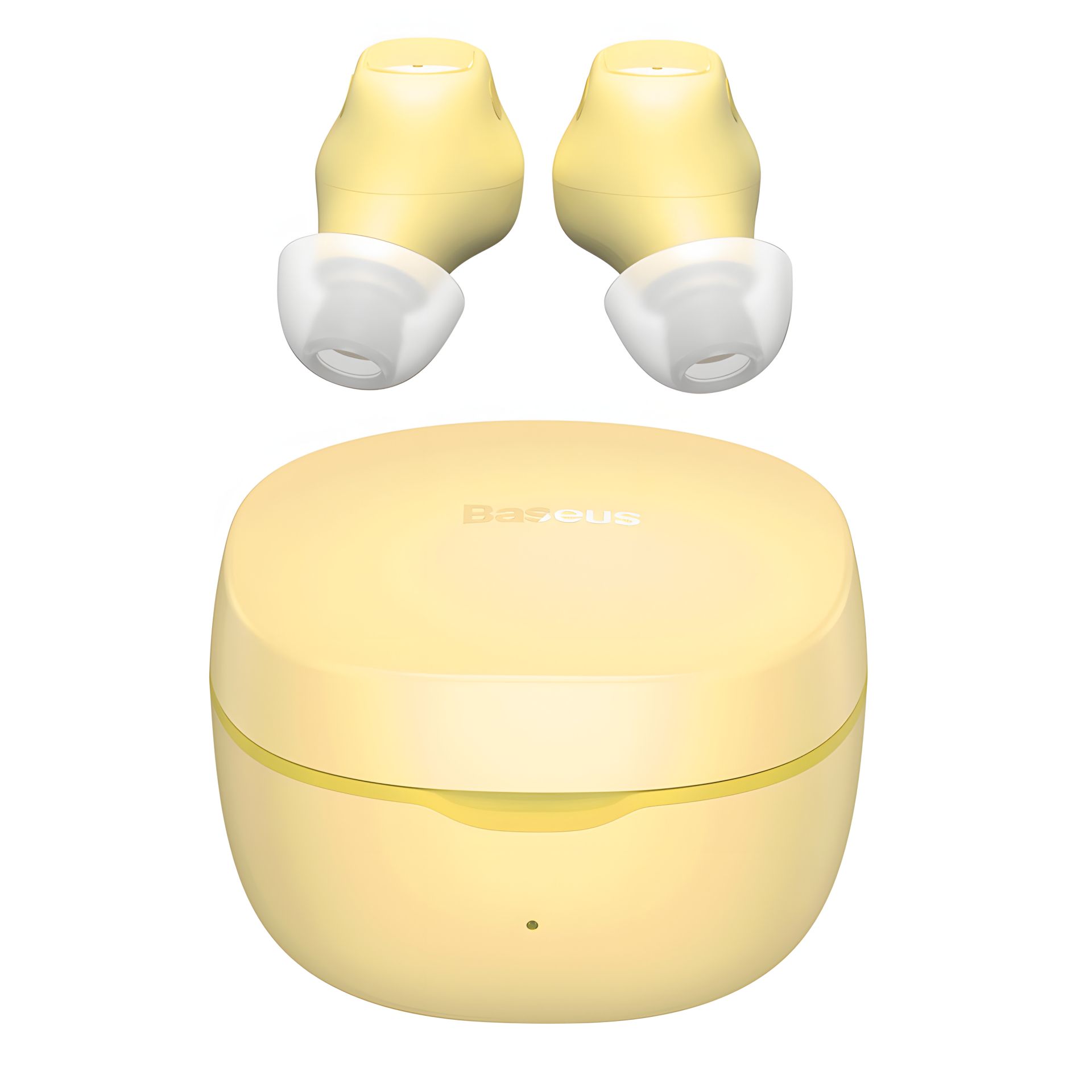 Жовті навушники BASEUS WM01 Encok TWS: 5 годин, BT5.0, 40mAh/300mAh (NGWM01) Жовті навушники BASEUS WM01 Encok TWS: 5 годин, BT5.0, 40mAh/300mAh (NGWM01)