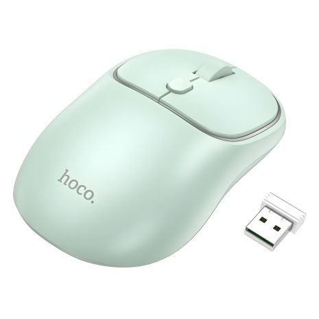 Hoco Wireless GM25 Мышь |BT5.2/2.4G, 800/1200/1600 DPI| Зеленый Hoco Wireless GM25 Мышь |BT5.2/2.4G, 800/1200/1600 DPI| Зеленый
