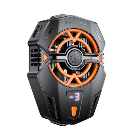 Кулер для телефону Borofone BG11 Red Shark | Type-C, LCD, 4.5-7 inches | black-orange Кулер для телефону Borofone BG11 Red Shark | Type-C, LCD, 4.5-7 inches | black-orange