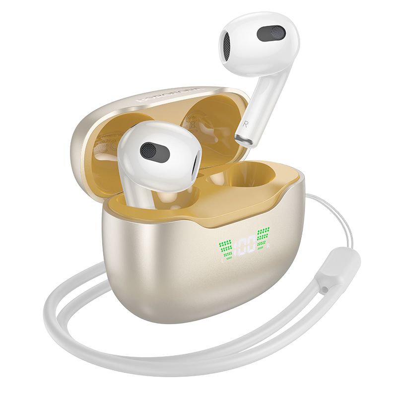 Навушники BOROFONE BW40 Gratified true wireless BT headset Champagne Gold Навушники BOROFONE BW40 Gratified true wireless BT headset Champagne Gold