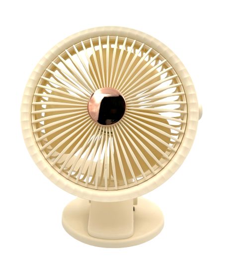 Настольный вентилятор DM-41C с питанием от повербанка и прищепкой (USB-Type-C, 2 скорости, d=16cm) beige Настольный вентилятор DM-41C с питанием от повербанка и прищепкой (USB-Type-C, 2 скорости, d=16cm) beige