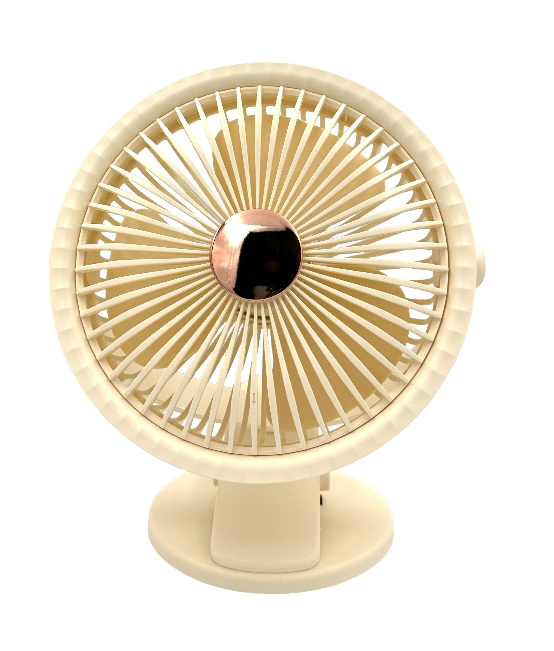 Настольный вентилятор DM-41C с питанием от повербанка и прищепкой (USB-Type-C, 2 скорости, d=16cm) beige Настольный вентилятор DM-41C с питанием от повербанка и прищепкой (USB-Type-C, 2 скорости, d=16cm) beige