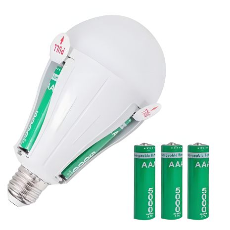 Аварійна автоматична LED лампа 30W на акумуляторах (E27/30W/3W від АКБ 3x18650/до 4-х годин/6800K) Аварійна автоматична LED лампа 30W на акумуляторах (E27/30W/3W від АКБ 3x18650/до 4-х годин/6800K)