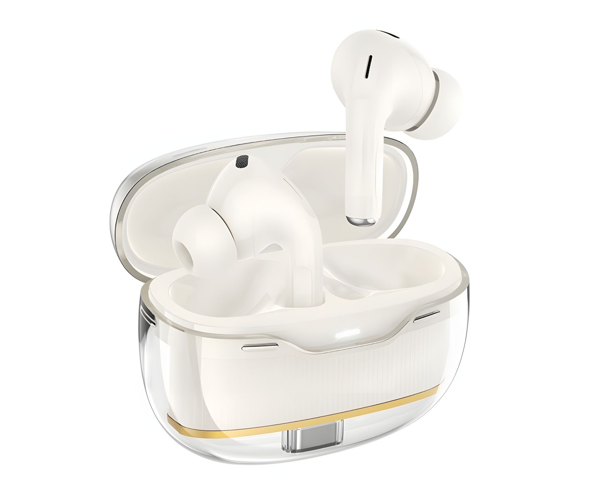 Беспроводные TWS вакуумные наушники Hoco EW54 (milky white) Беспроводные TWS вакуумные наушники Hoco EW54 (milky white)