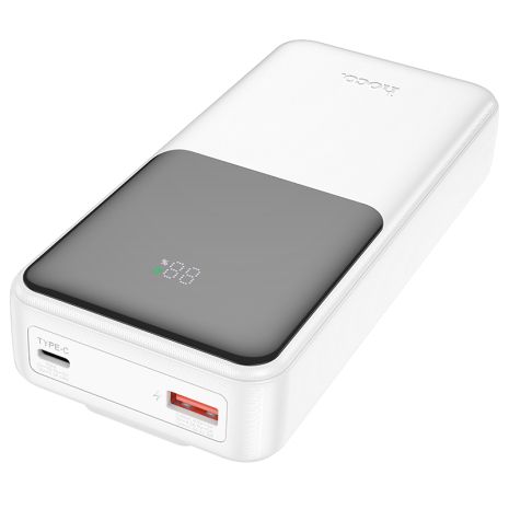 Power Bank HOCO J119A Sharp charger 22.5W + PD20 fully compatible power bank with digital display and cable (20000mAh) White Power Bank HOCO J119A Sharp charger 22.5W + PD20 fully compatible power bank with digital display and cable (20000mAh) White
