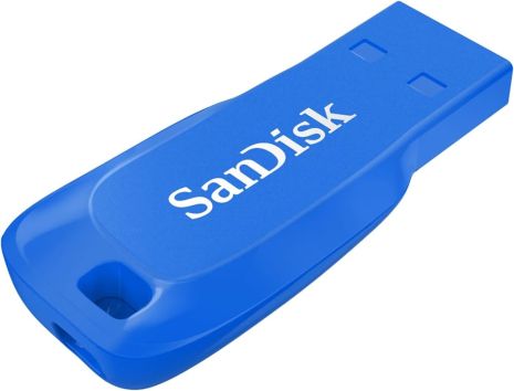 Flash SanDisk USB 2.0 Cruzer Blade 32Gb Electric Blue Flash SanDisk USB 2.0 Cruzer Blade 32Gb Electric Blue
